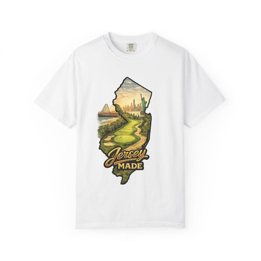 Jersey Made T-Shirt — New Jersey Scenic State Map Graphic Tee