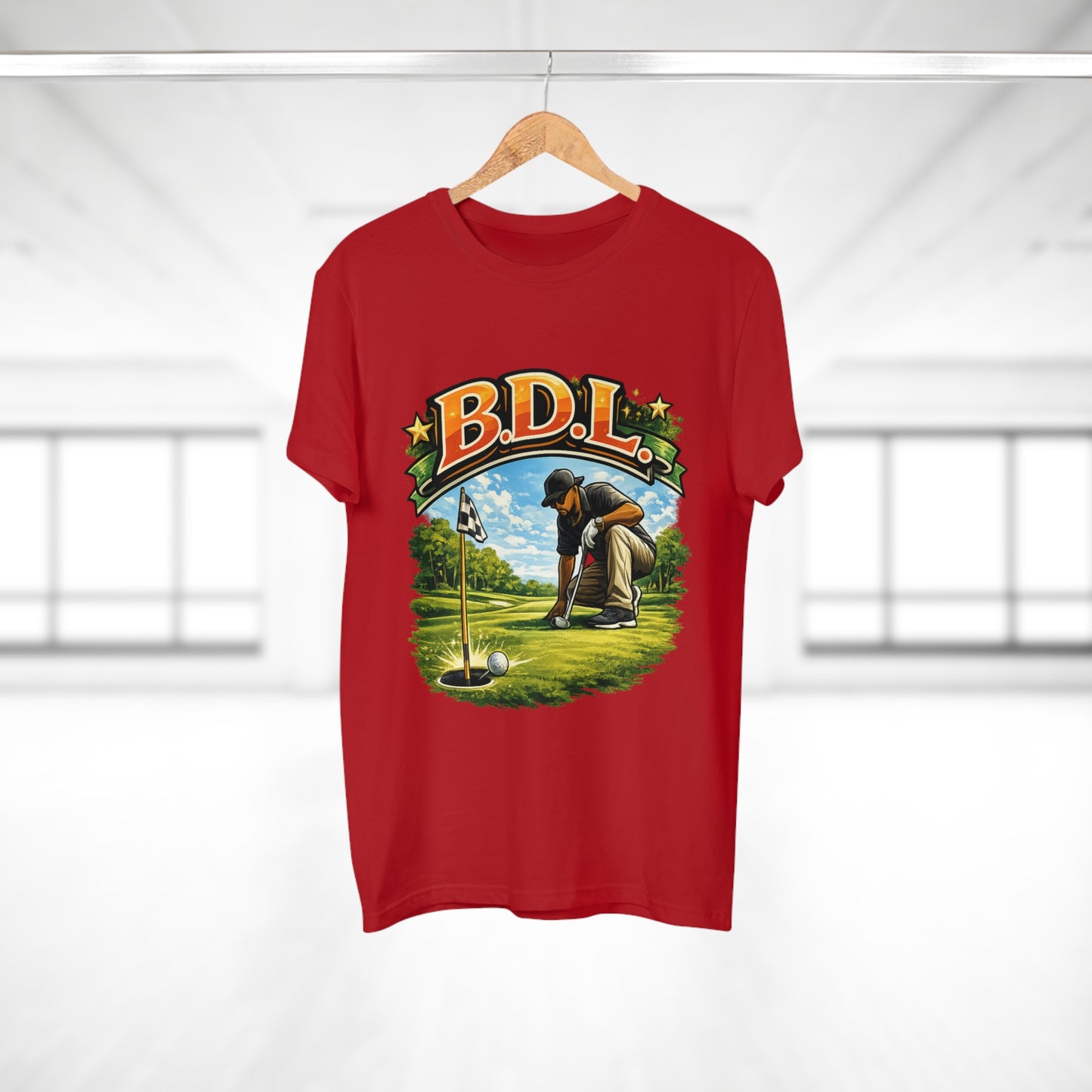 Golf Player Graphic T-Shirt — B.D.L. Vintage Golf Design