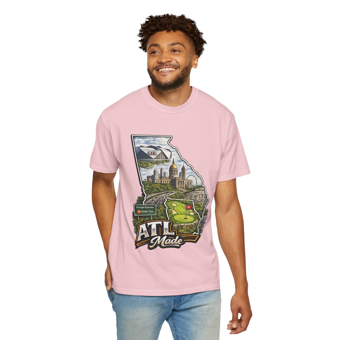 Atlanta Golf Map T-Shirt — ATL Made Vintage Cityscape Tee
