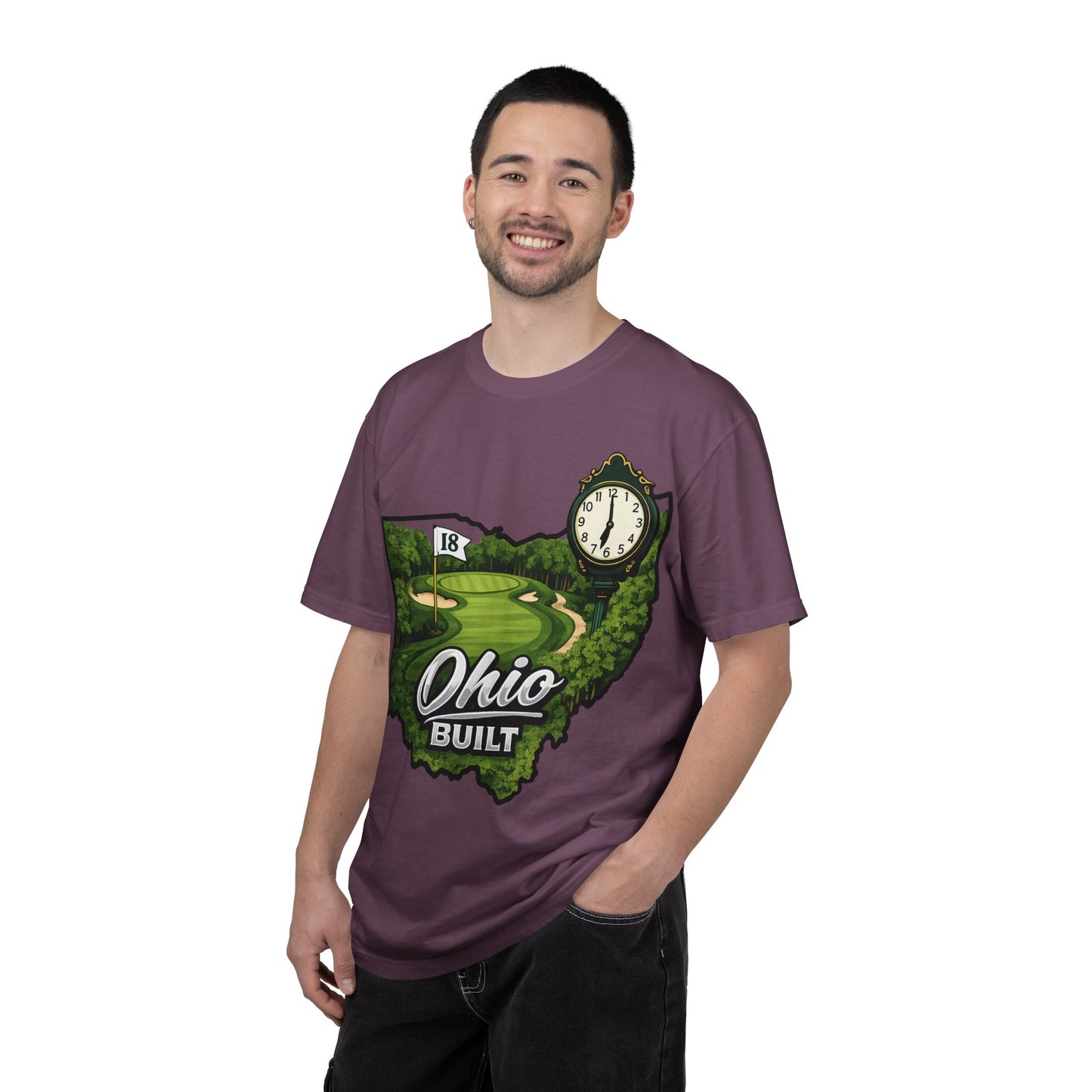 Ohio Built Golf T-Shirt — Vintage Course Map Tee