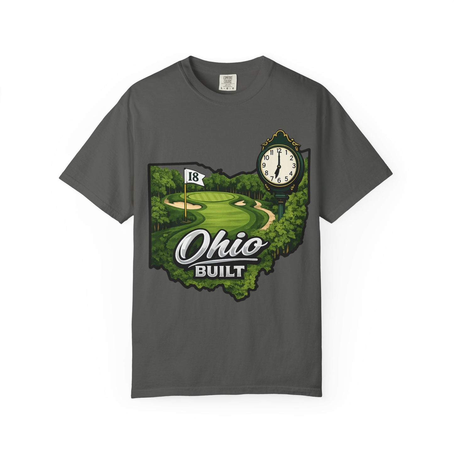 Ohio Built Golf T-Shirt — Vintage Course Map Tee