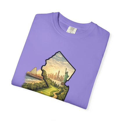 Jersey Made T-Shirt — New Jersey Scenic State Map Graphic Tee