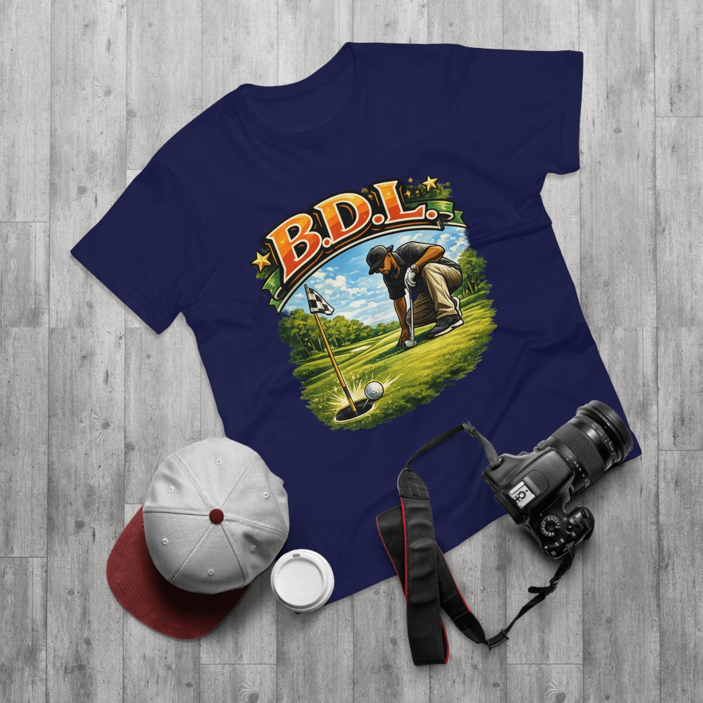 Golf Player Graphic T-Shirt — B.D.L. Vintage Golf Design