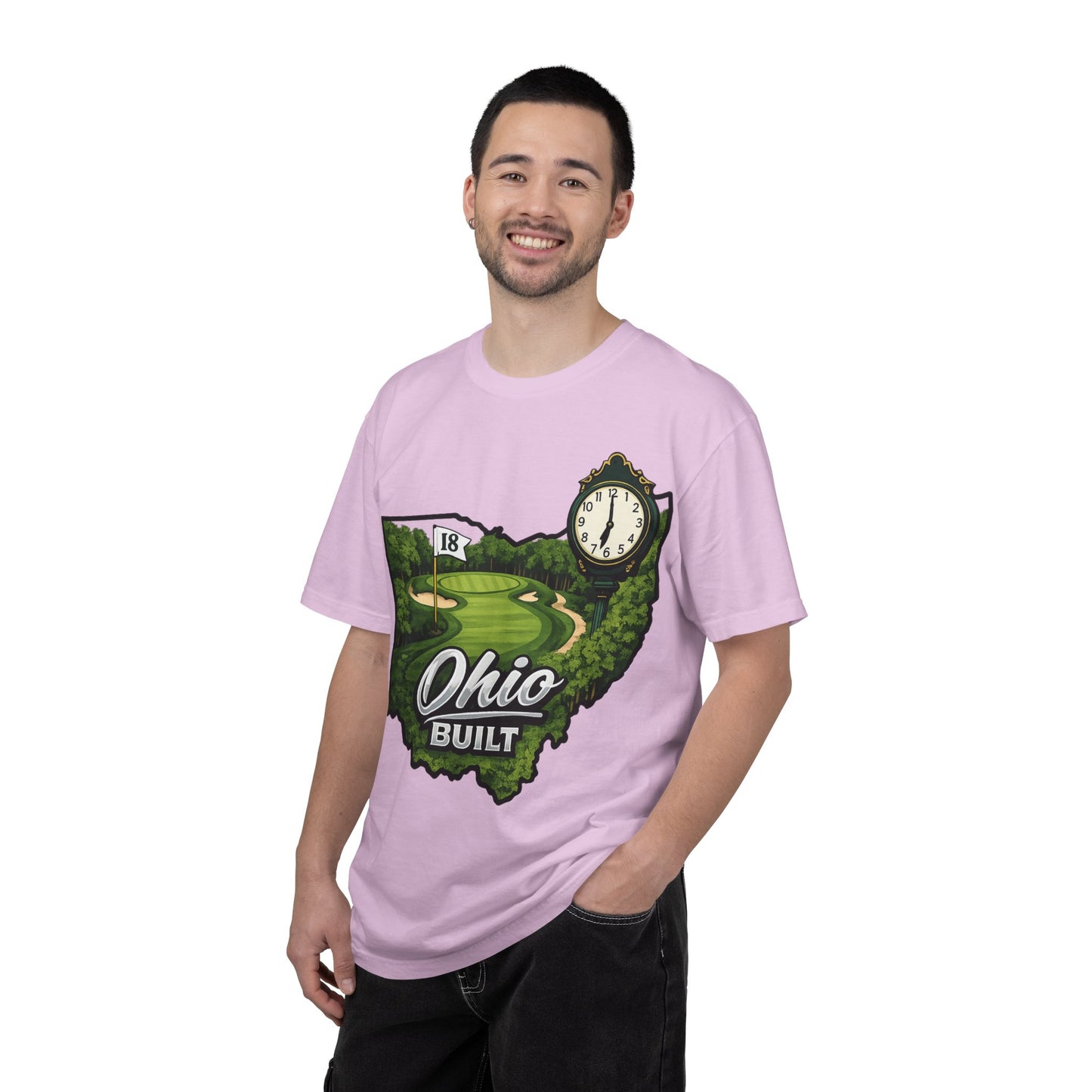 Ohio Built Golf T-Shirt — Vintage Course Map Tee