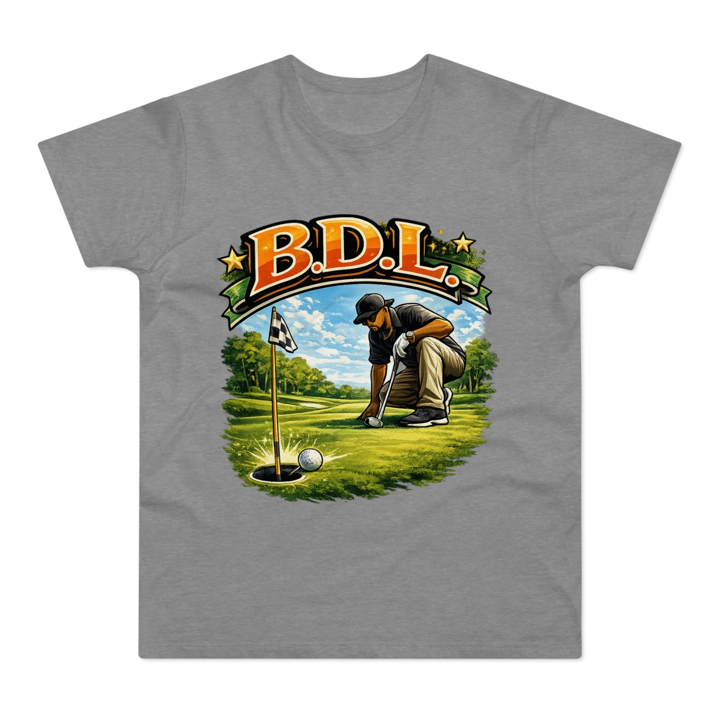 Golf Player Graphic T-Shirt — B.D.L. Vintage Golf Design