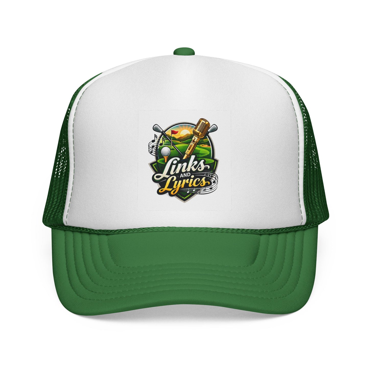 Links & Lyrics Trucker Hat — Golf and Music Vintage Mesh Cap