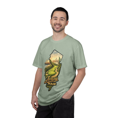 Jersey Made T-Shirt — New Jersey Scenic State Map Graphic Tee
