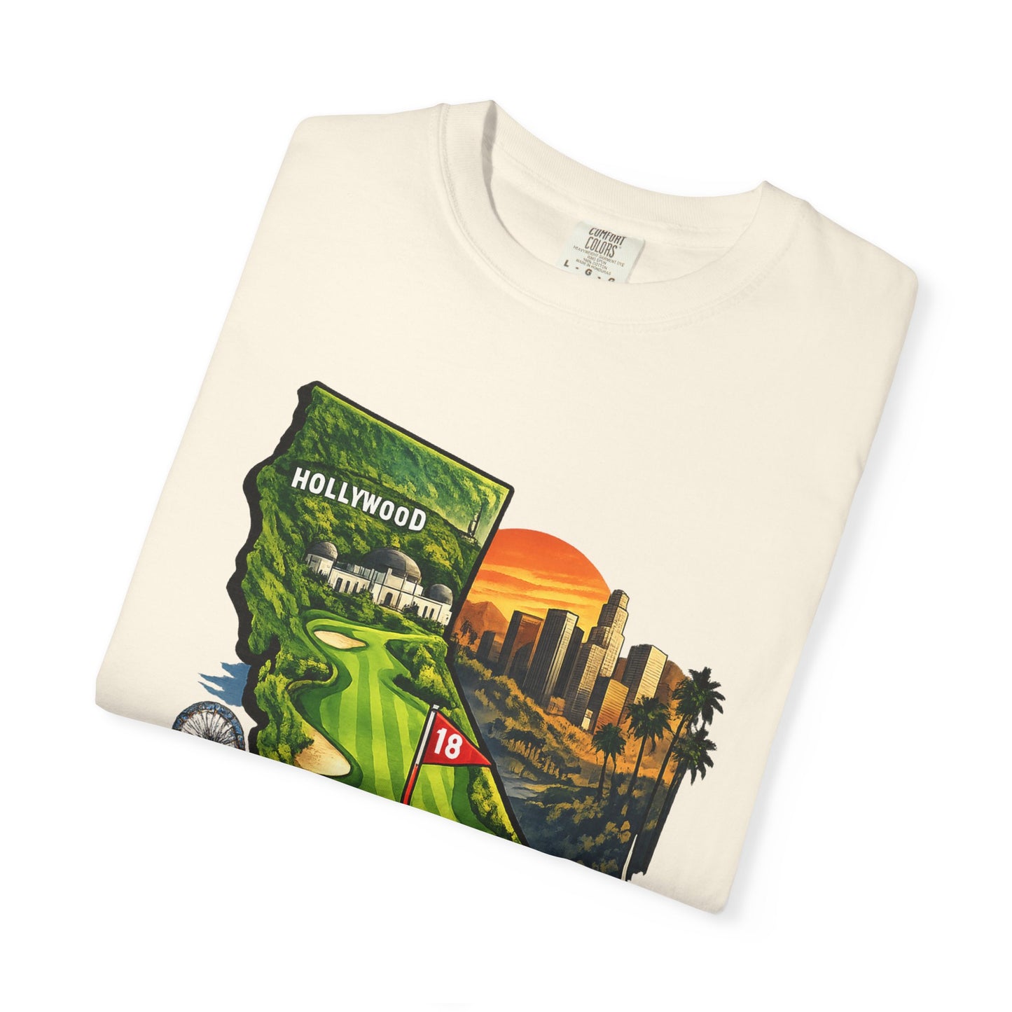 Cali Made T-Shirt — California Golf & Cityscape Tee