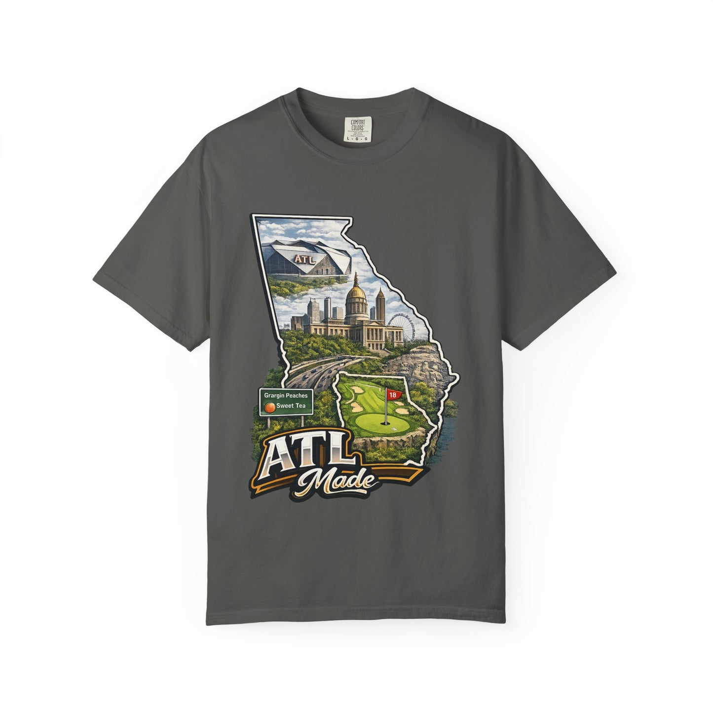 Atlanta Golf Map T-Shirt — ATL Made Vintage Cityscape Tee