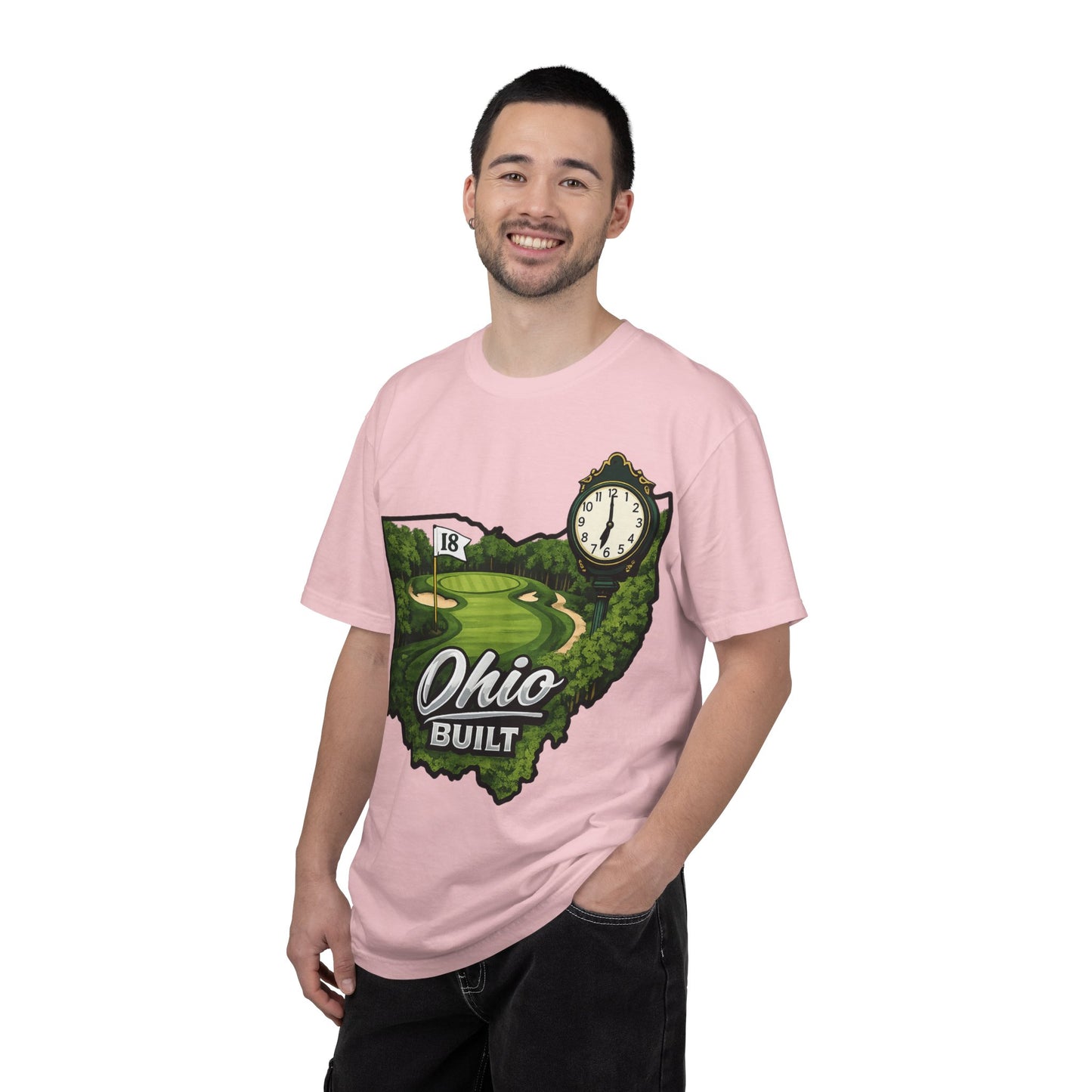 Ohio Built Golf T-Shirt — Vintage Course Map Tee