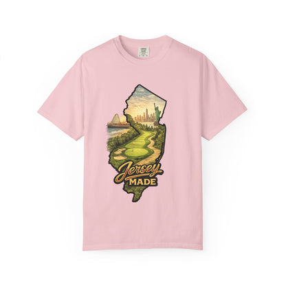 Jersey Made T-Shirt — New Jersey Scenic State Map Graphic Tee