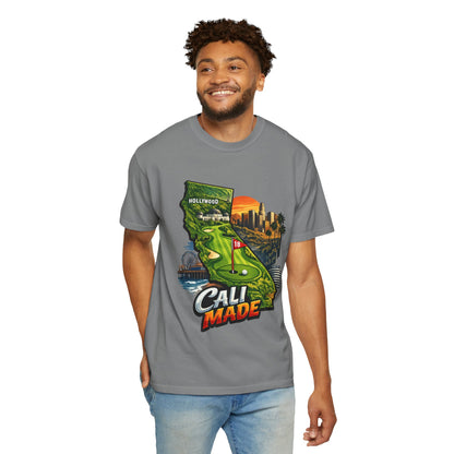 Cali Made T-Shirt — California Golf & Cityscape Tee