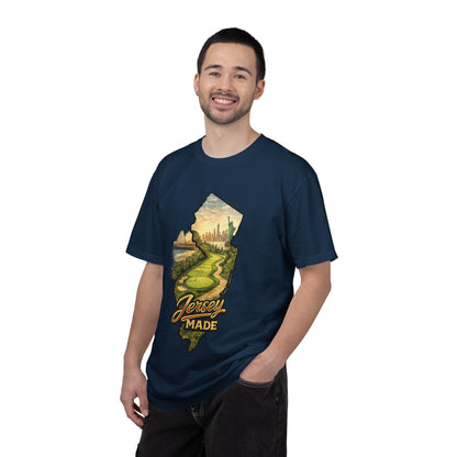 Jersey Made T-Shirt — New Jersey Scenic State Map Graphic Tee