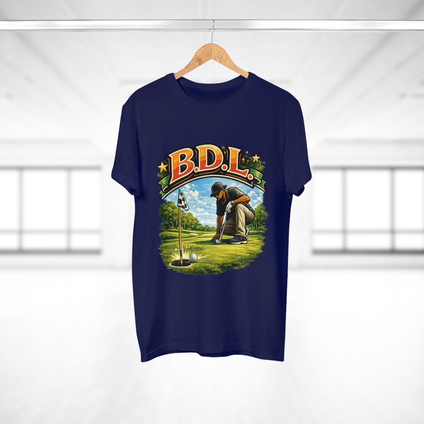 Golf Player Graphic T-Shirt — B.D.L. Vintage Golf Design