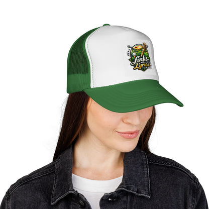 Links & Lyrics Trucker Hat — Golf and Music Vintage Mesh Cap