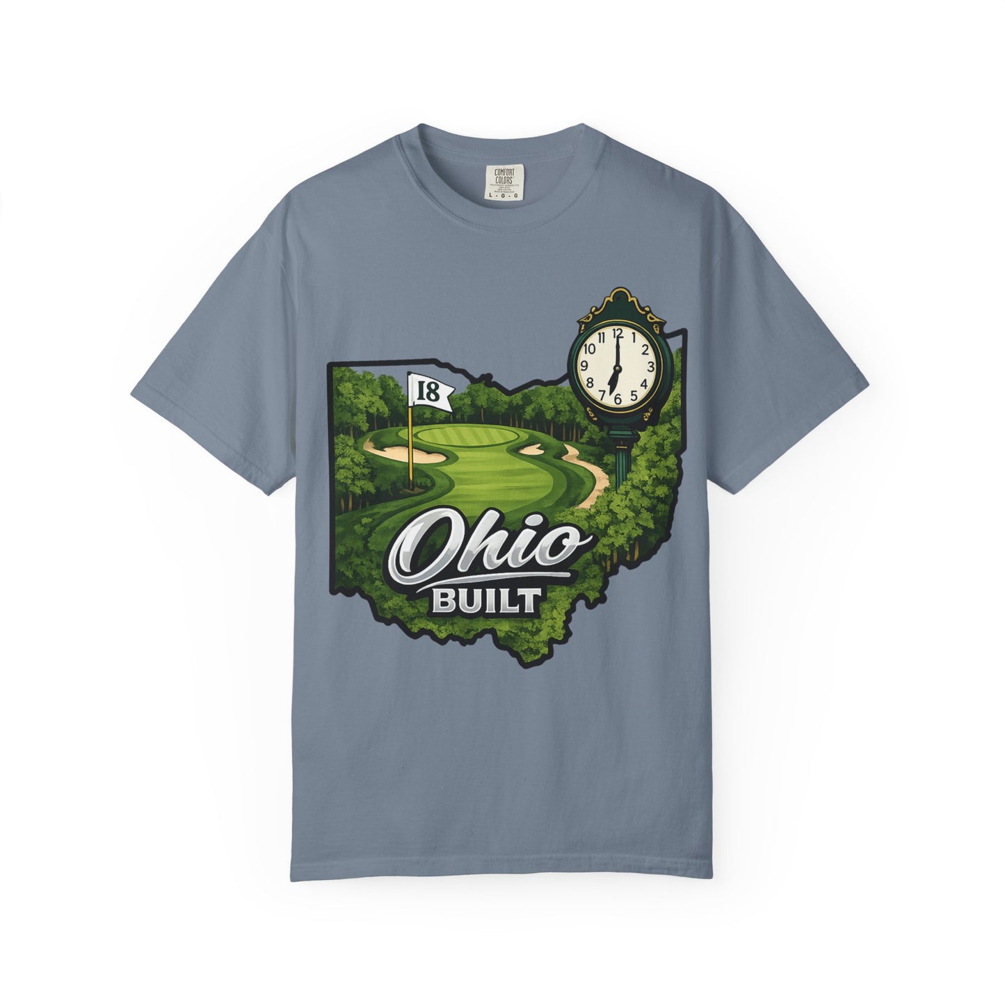 Ohio Built Golf T-Shirt — Vintage Course Map Tee