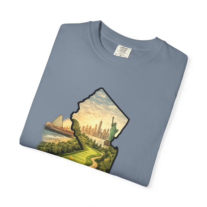 Jersey Made T-Shirt — New Jersey Scenic State Map Graphic Tee