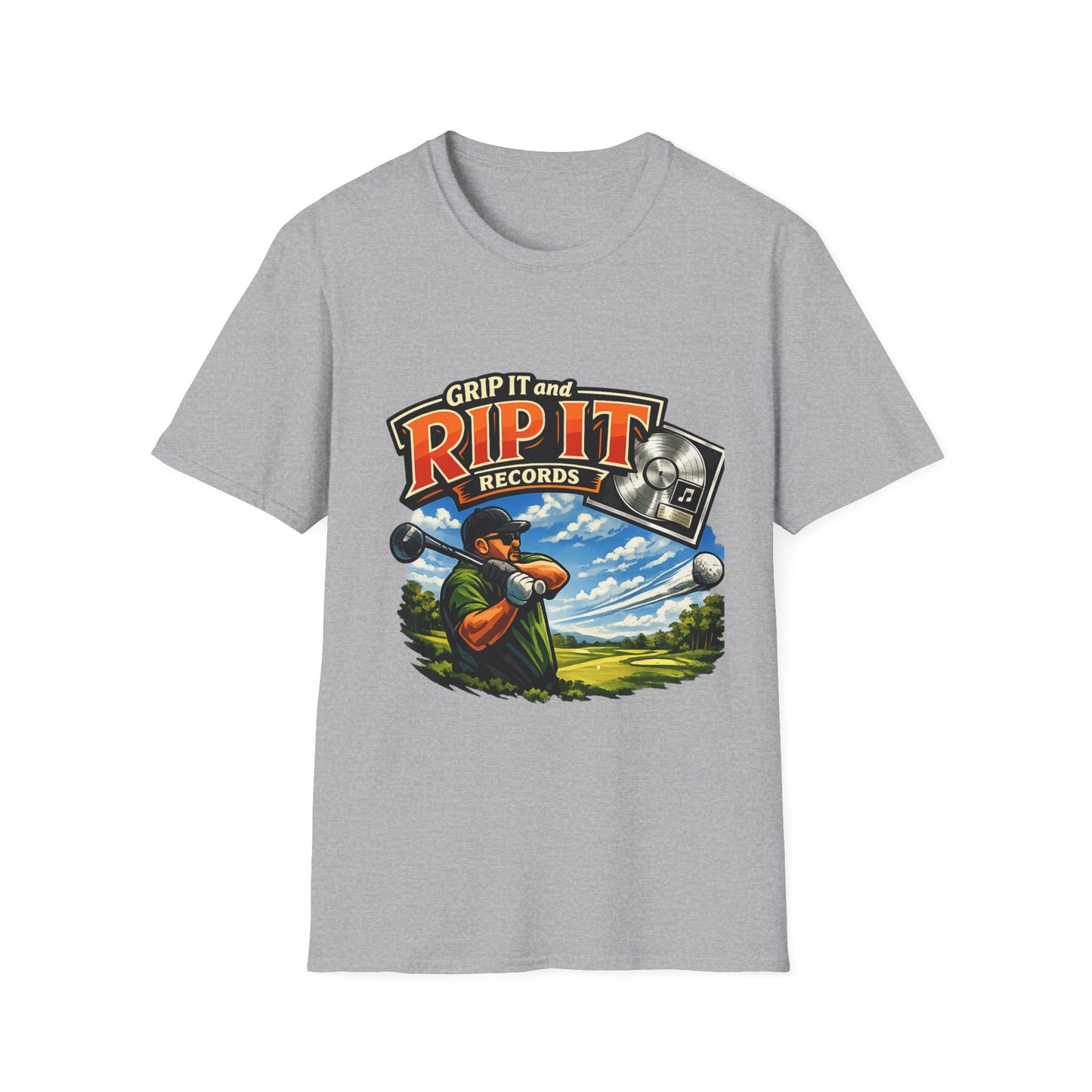 Grip It and Rip It Golf T-Shirt — Vintage Golf Cartoon Logo