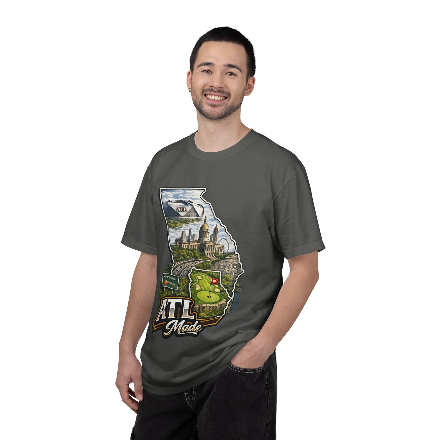 Atlanta Golf Map T-Shirt — ATL Made Vintage Cityscape Tee