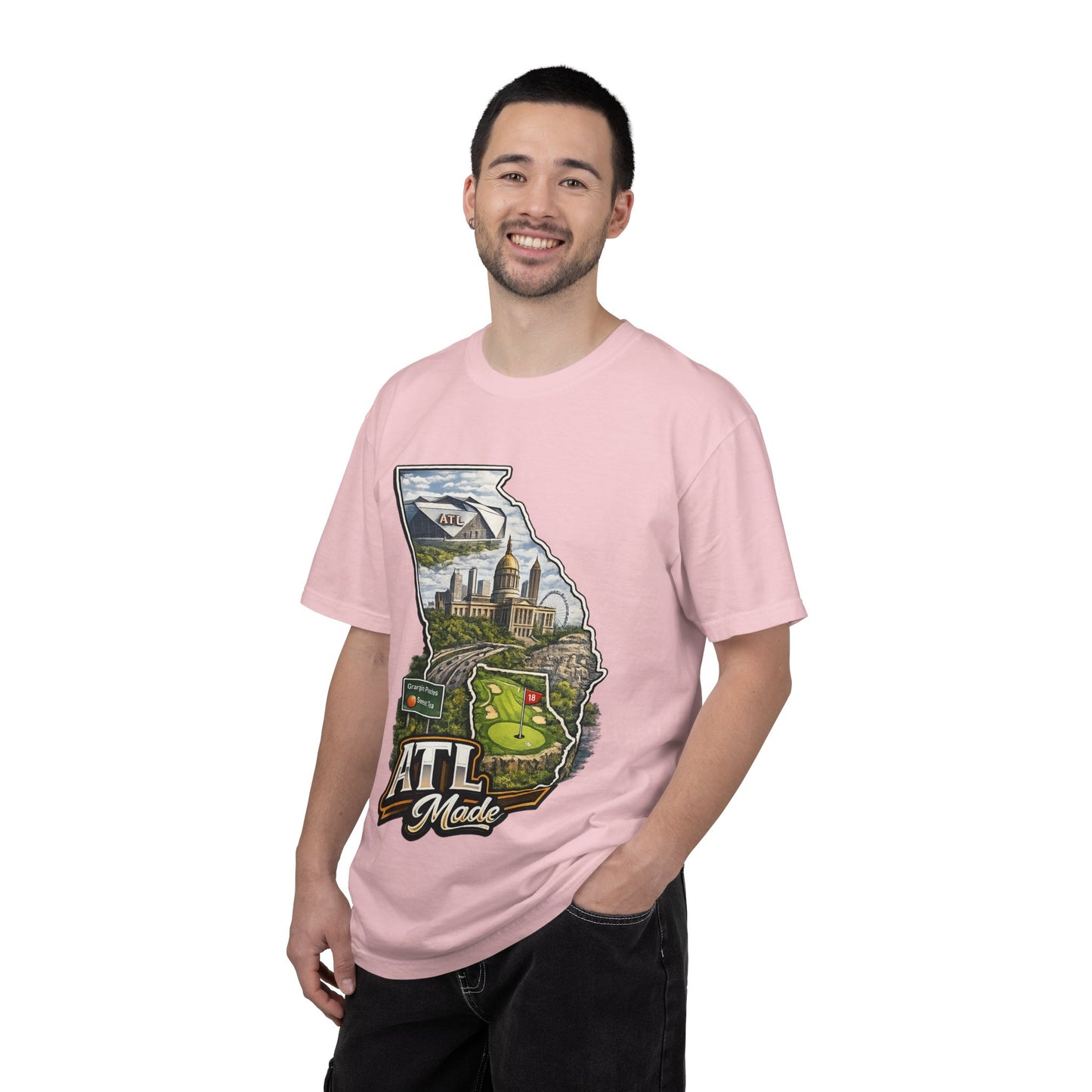 Atlanta Golf Map T-Shirt — ATL Made Vintage Cityscape Tee