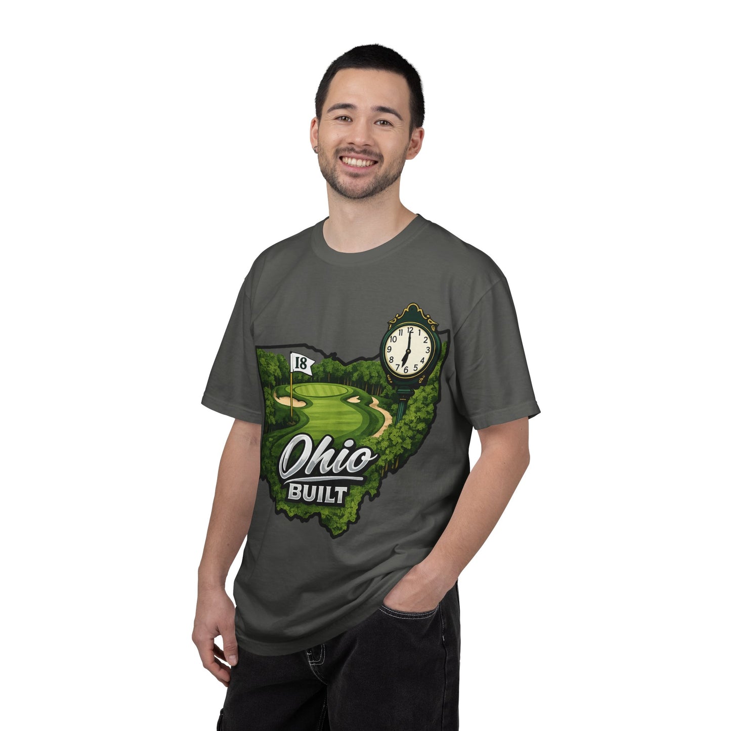 Ohio Built Golf T-Shirt — Vintage Course Map Tee