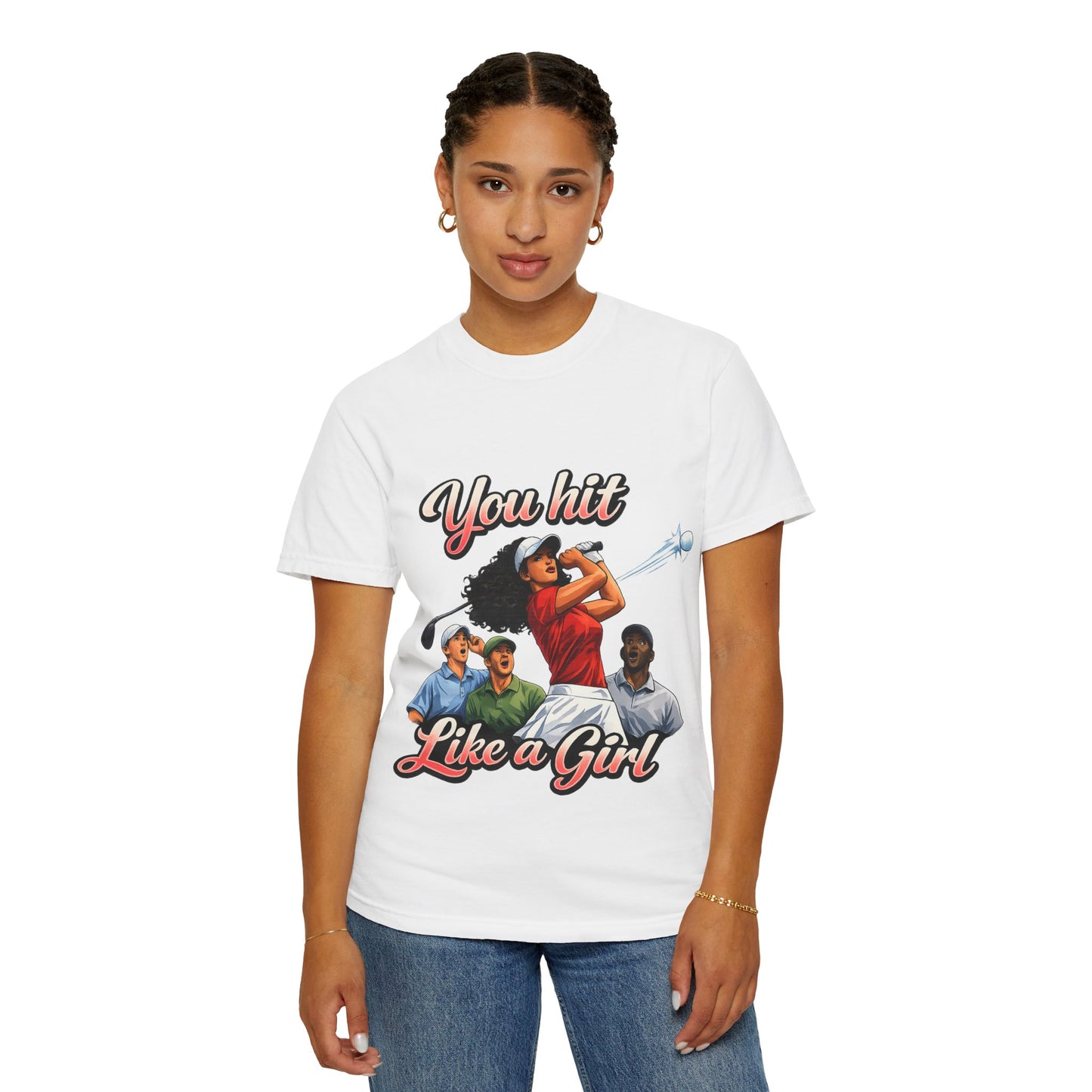 You Hit Like a Girl Golf T-Shirt