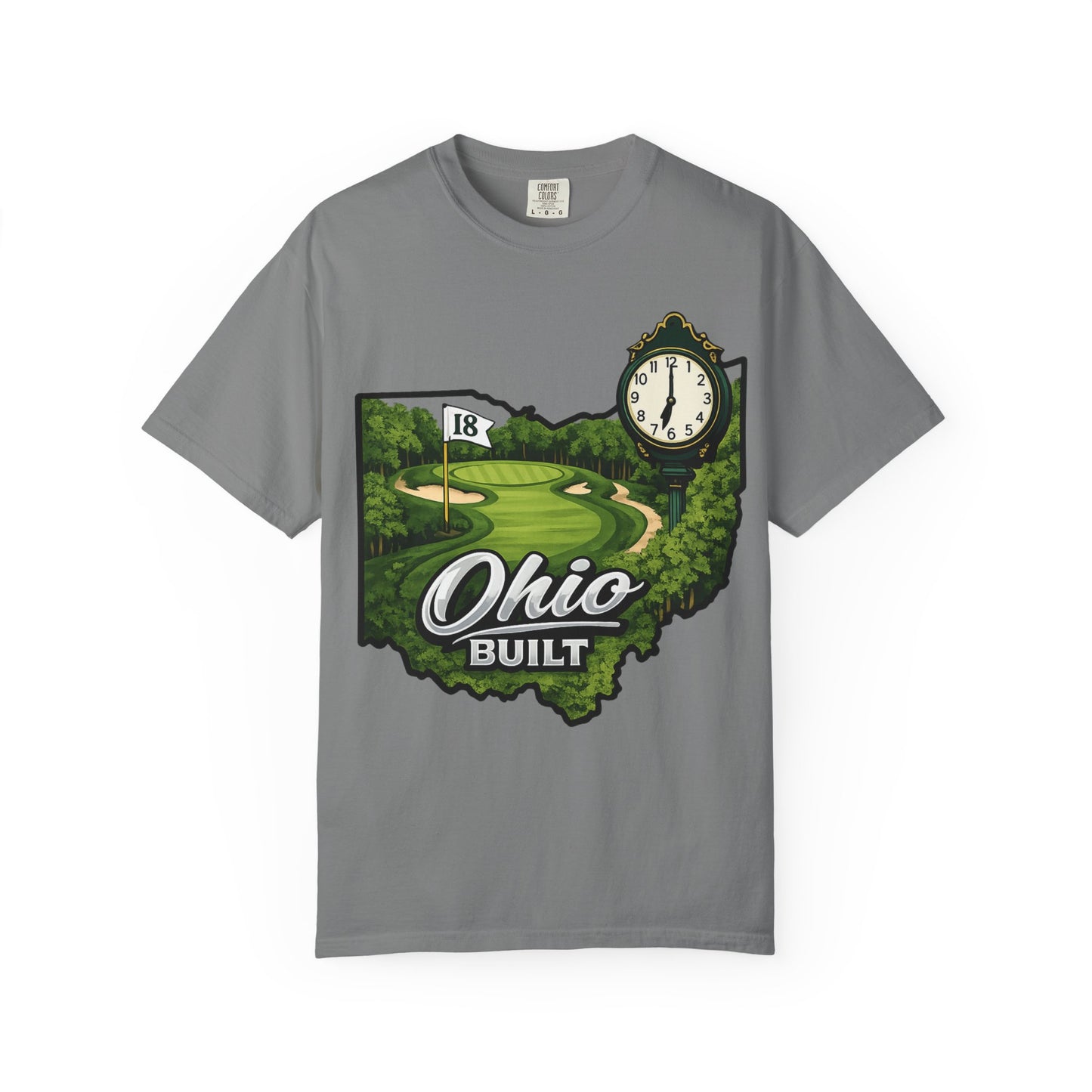 Ohio Built Golf T-Shirt — Vintage Course Map Tee