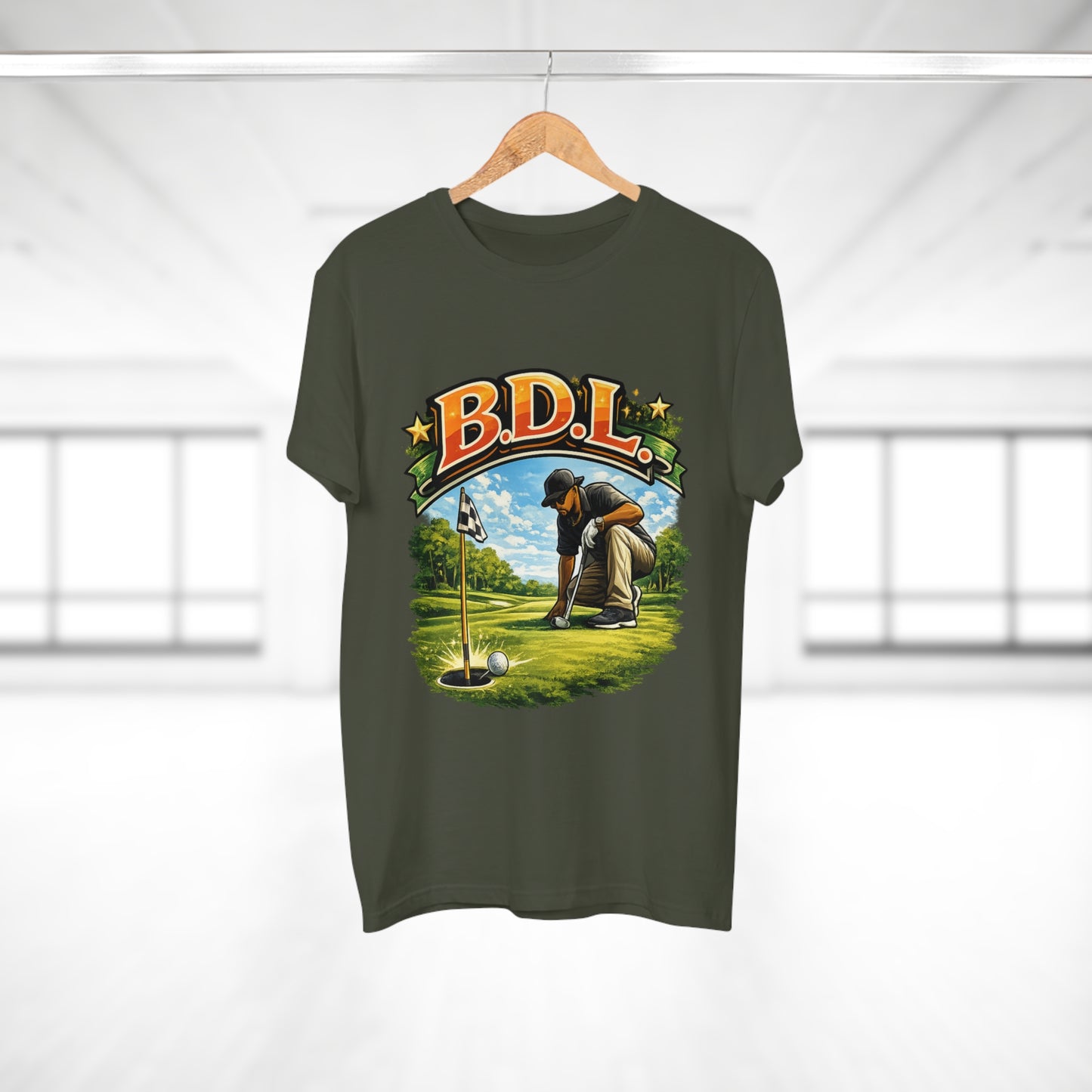 Golf Player Graphic T-Shirt — B.D.L. Vintage Golf Design