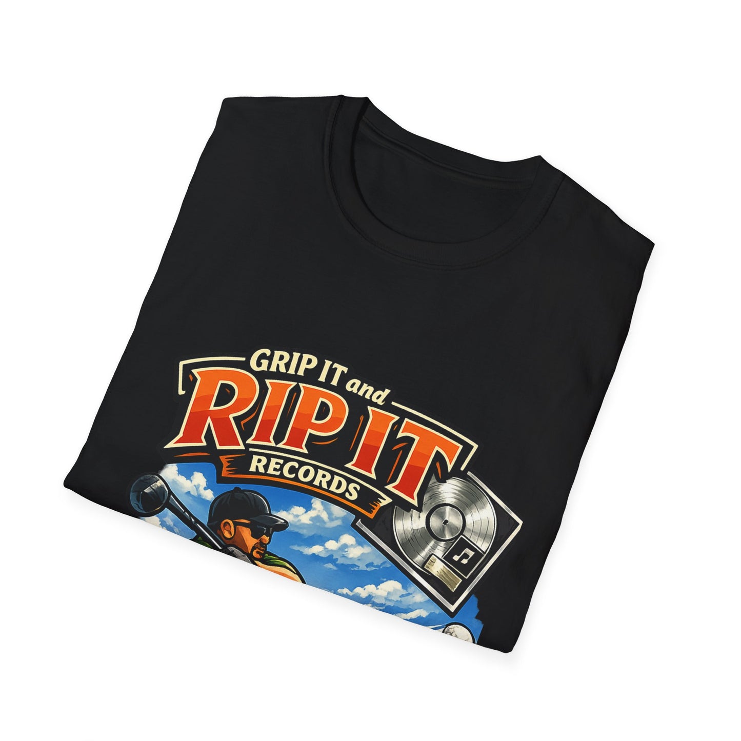 Grip It and Rip It Golf T-Shirt — Vintage Golf Cartoon Logo