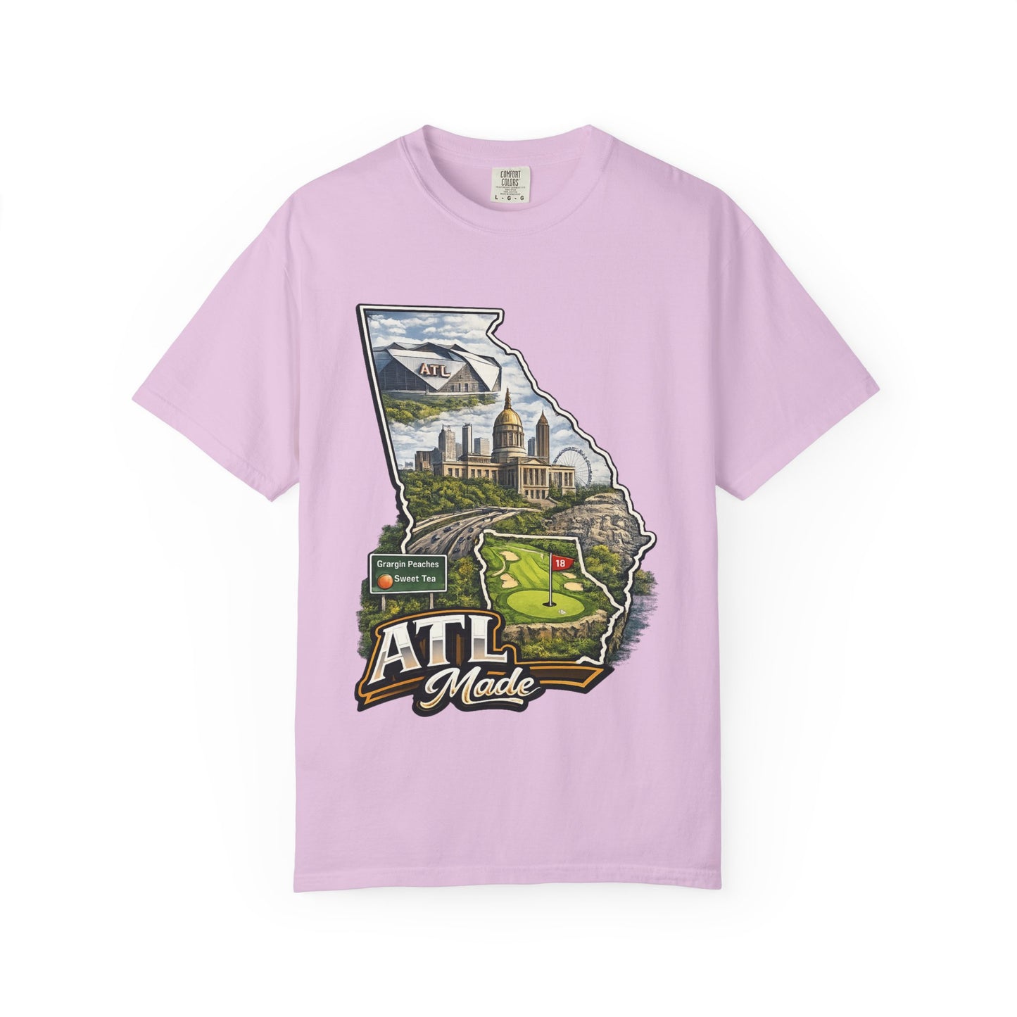 Atlanta Golf Map T-Shirt — ATL Made Vintage Cityscape Tee