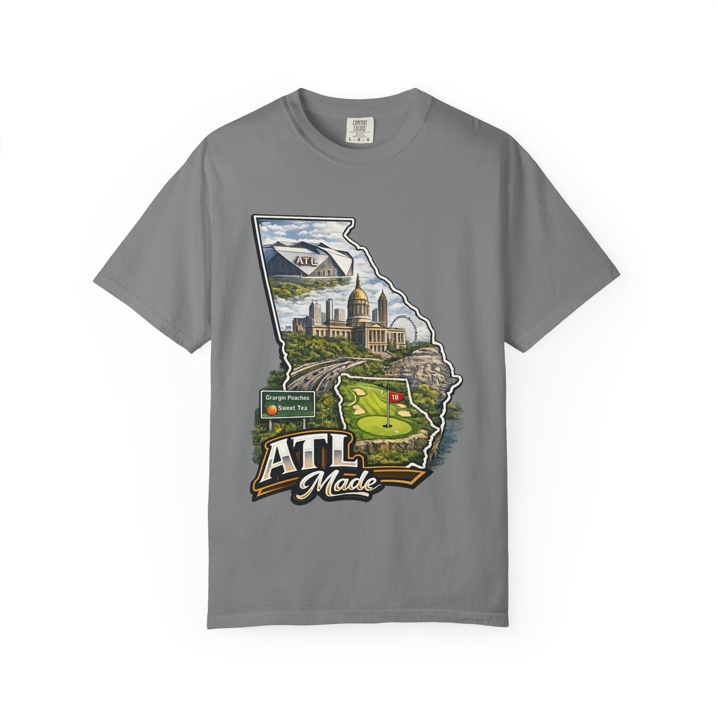 Atlanta Golf Map T-Shirt — ATL Made Vintage Cityscape Tee