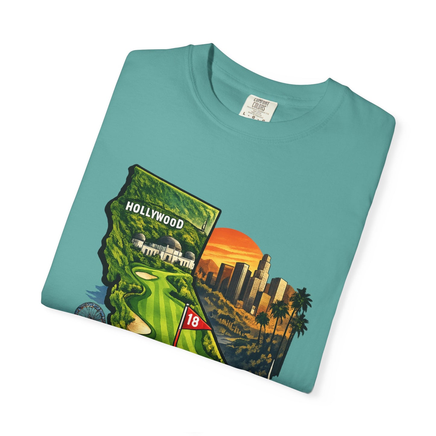 Cali Made T-Shirt — California Golf & Cityscape Tee