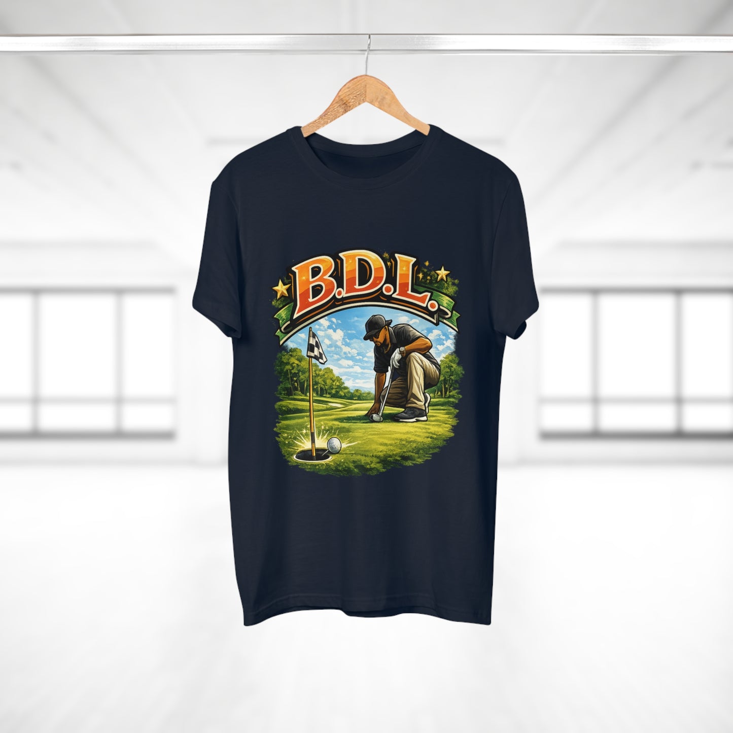 Golf Player Graphic T-Shirt — B.D.L. Vintage Golf Design