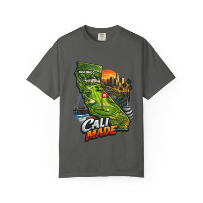 Cali Made T-Shirt — California Golf & Cityscape Tee