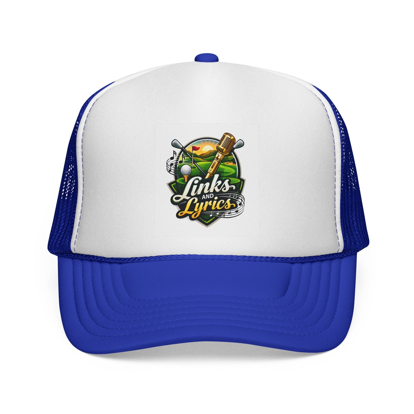 Links & Lyrics Trucker Hat — Golf and Music Vintage Mesh Cap