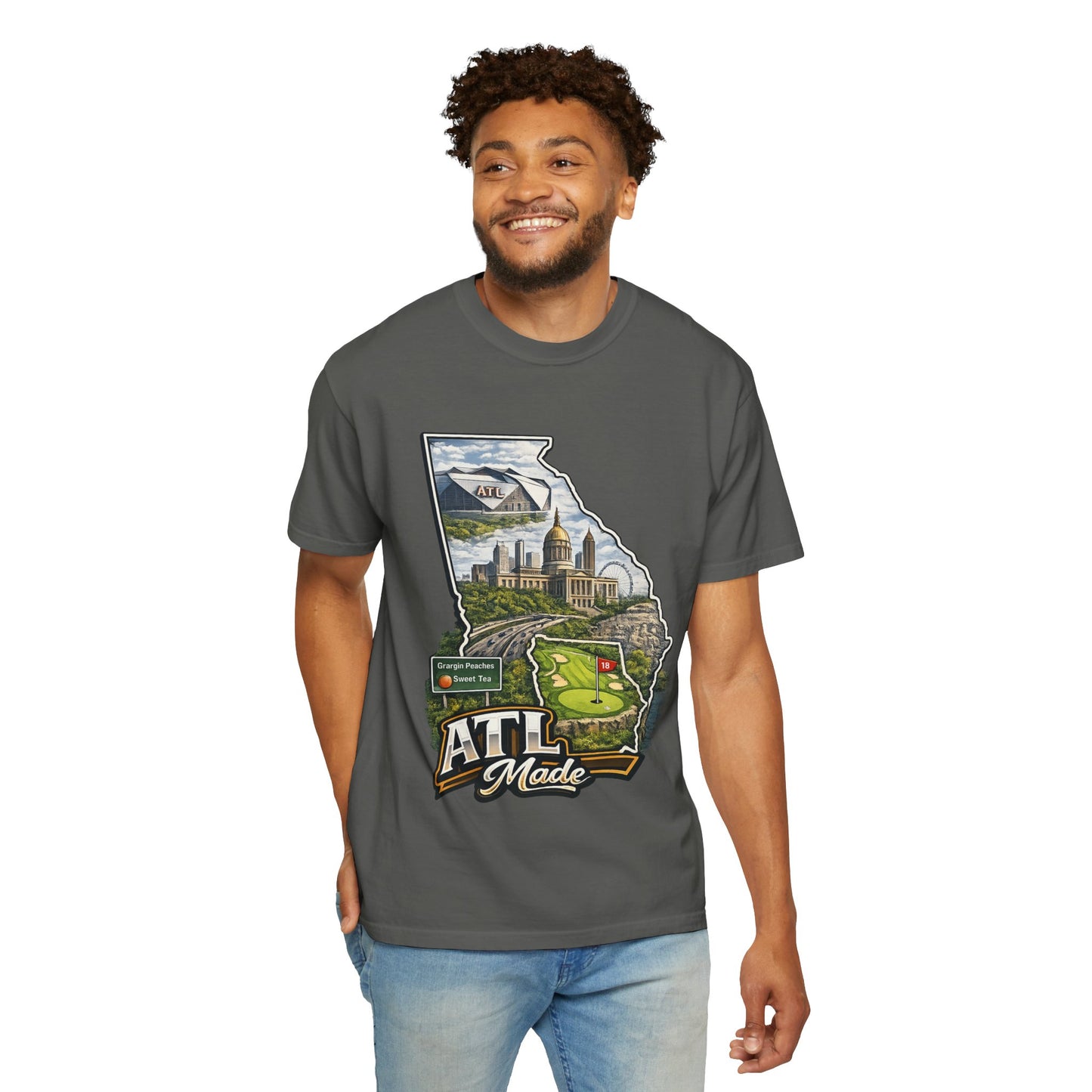 Atlanta Golf Map T-Shirt — ATL Made Vintage Cityscape Tee