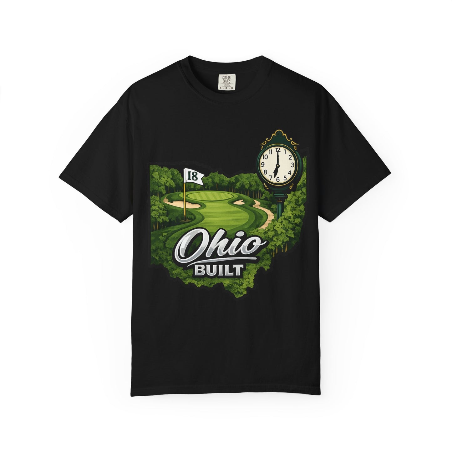 Ohio Built Golf T-Shirt — Vintage Course Map Tee