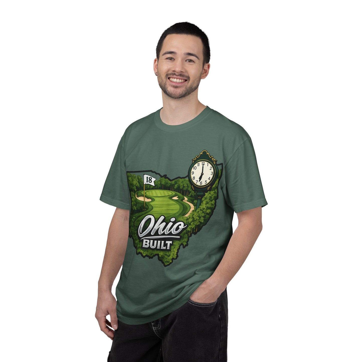 Ohio Built Golf T-Shirt — Vintage Course Map Tee
