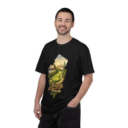 Jersey Made T-Shirt — New Jersey Scenic State Map Graphic Tee