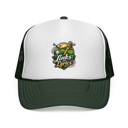 Links & Lyrics Trucker Hat — Golf and Music Vintage Mesh Cap