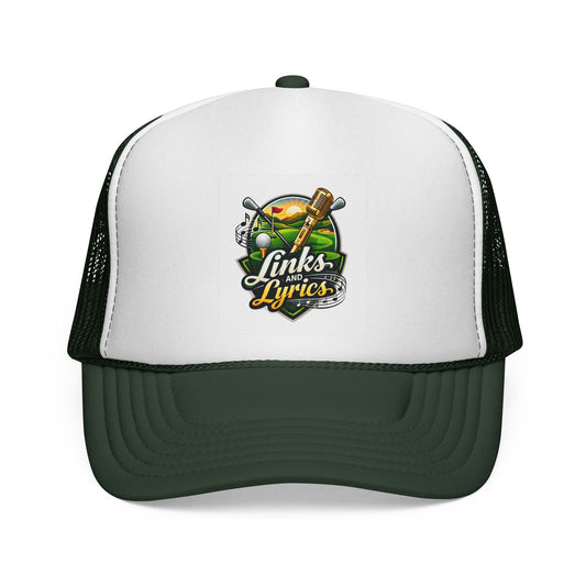 Links & Lyrics Trucker Hat — Golf and Music Vintage Mesh Cap