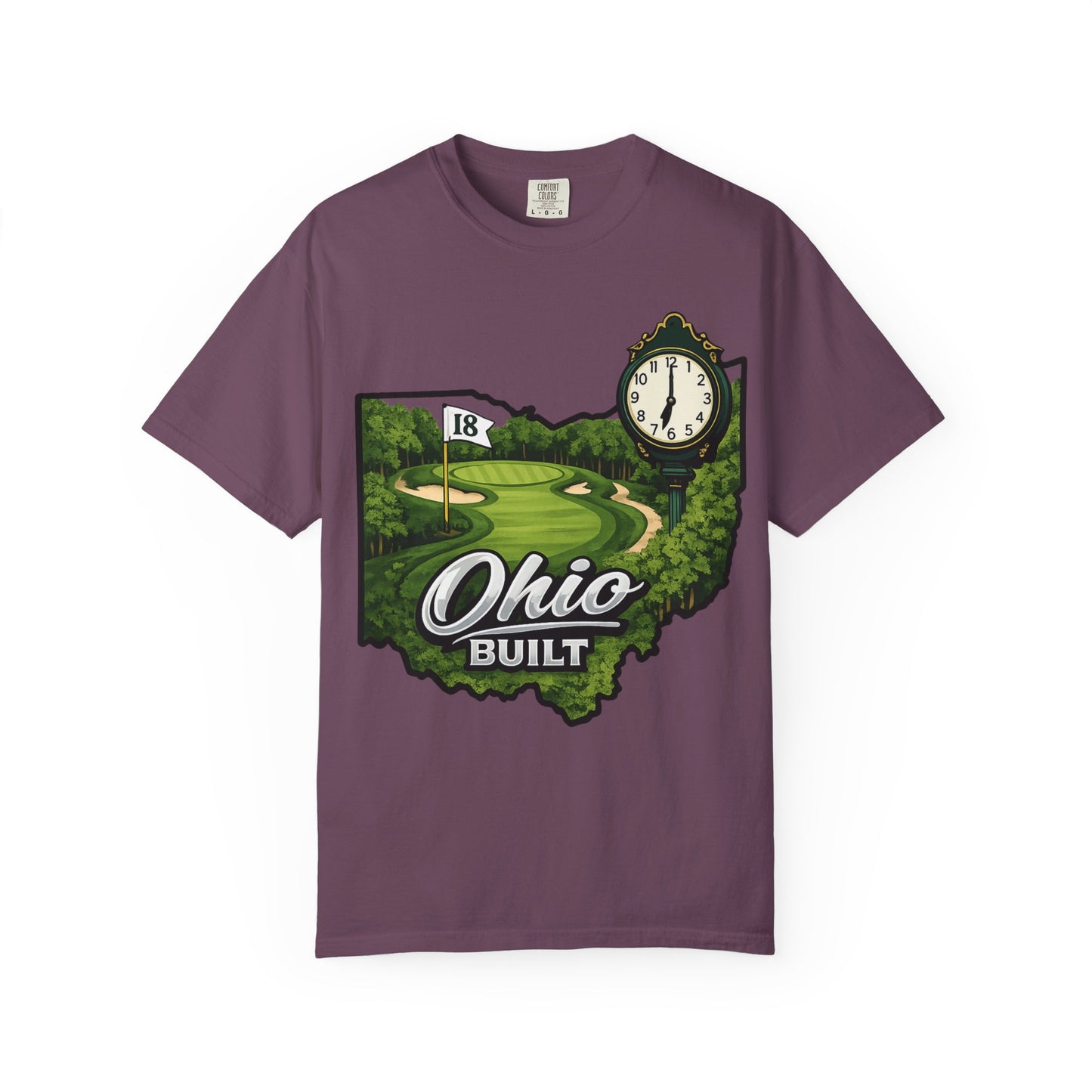Ohio Built Golf T-Shirt — Vintage Course Map Tee