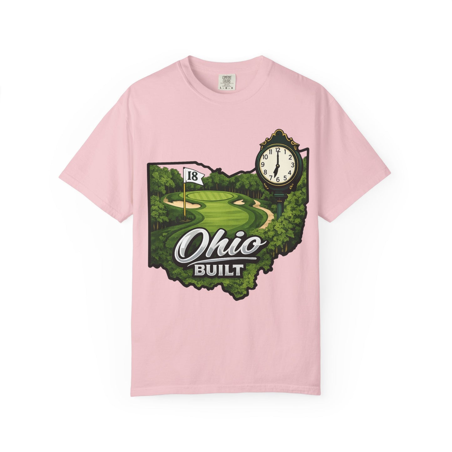 Ohio Built Golf T-Shirt — Vintage Course Map Tee
