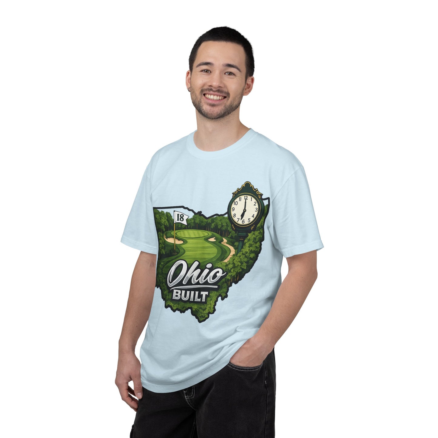 Ohio Built Golf T-Shirt — Vintage Course Map Tee