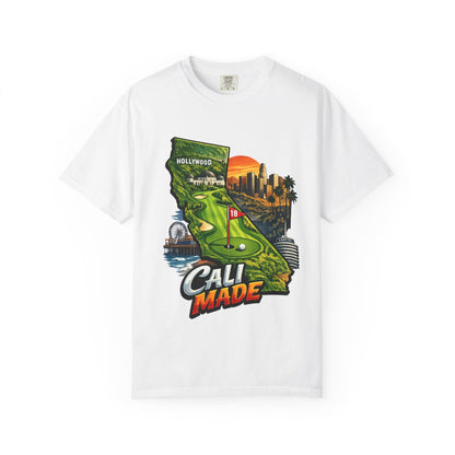 Cali Made T-Shirt — California Golf & Cityscape Tee
