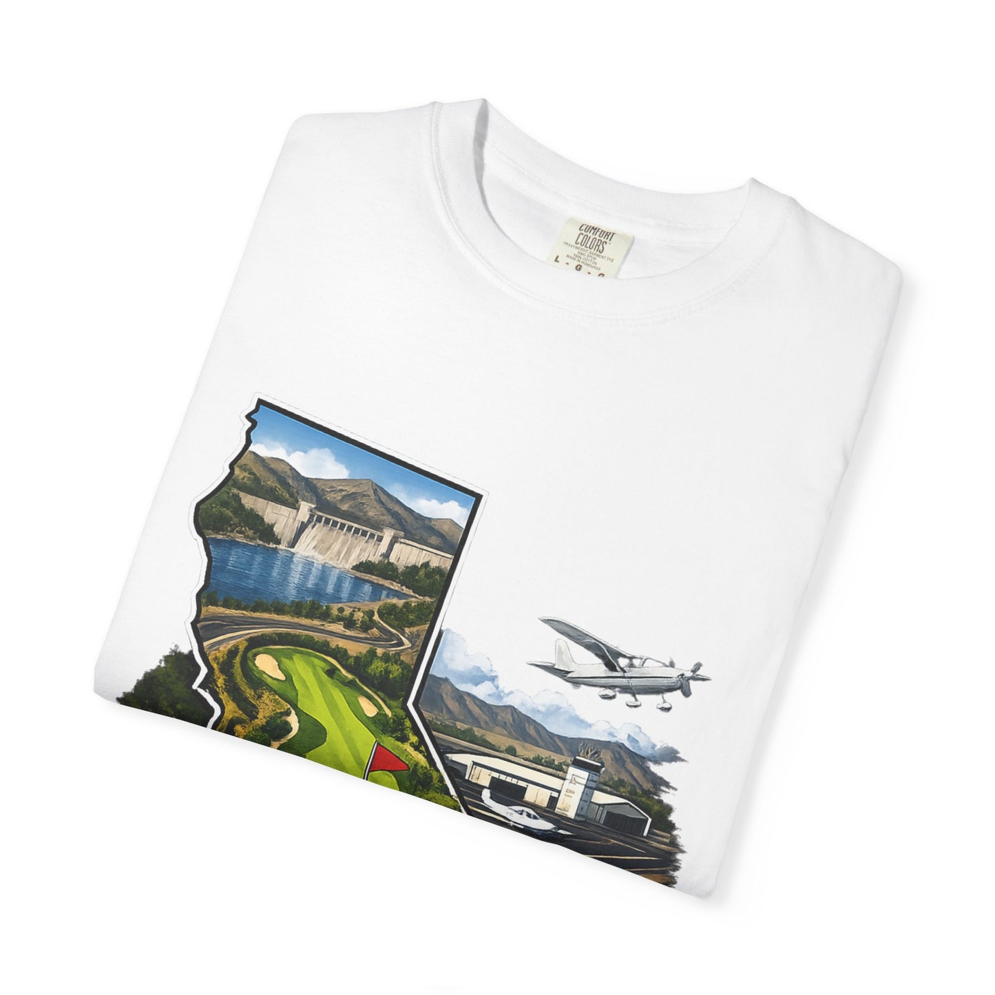 Pacoima Bred Graphic T-Shirt — Vintage Los Angeles Golf & Aviation Design