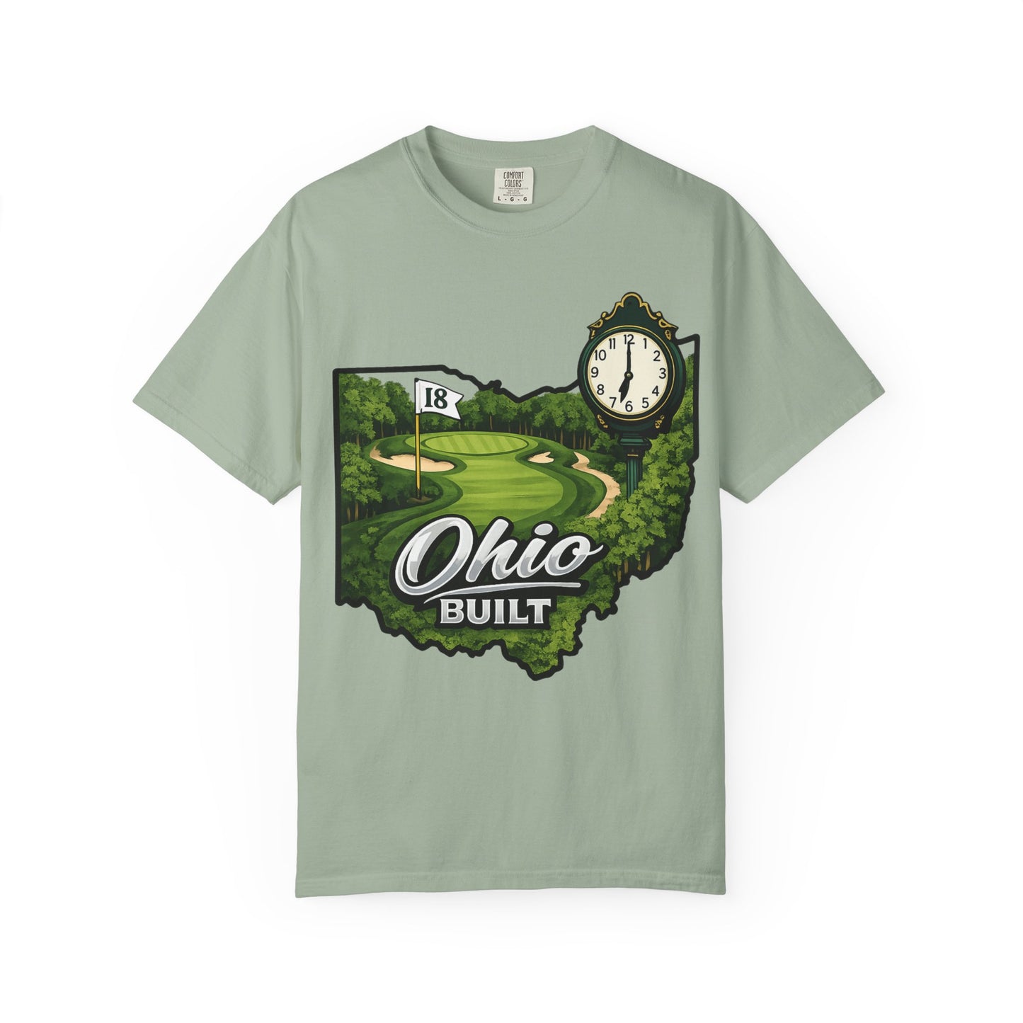 Ohio Built Golf T-Shirt — Vintage Course Map Tee