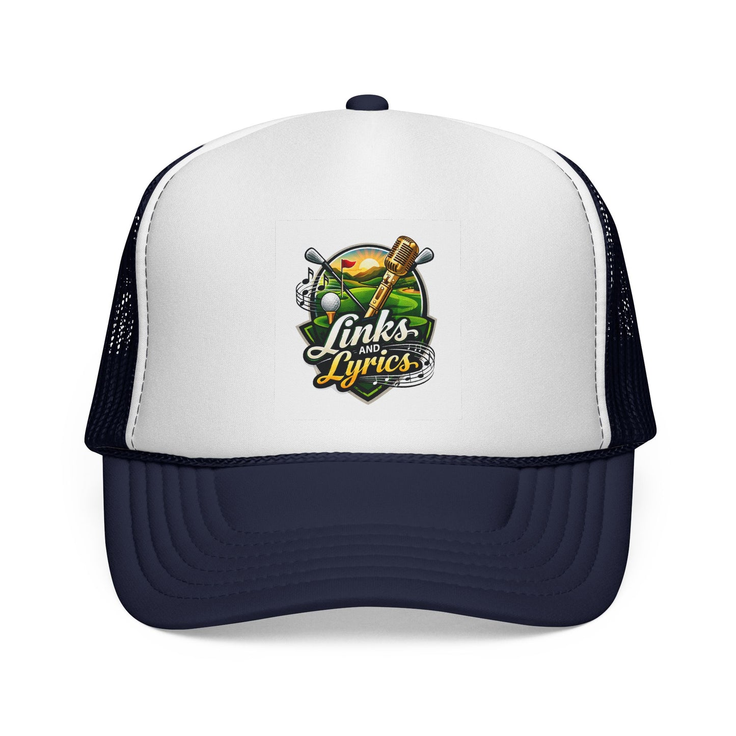 Links & Lyrics Trucker Hat — Golf and Music Vintage Mesh Cap