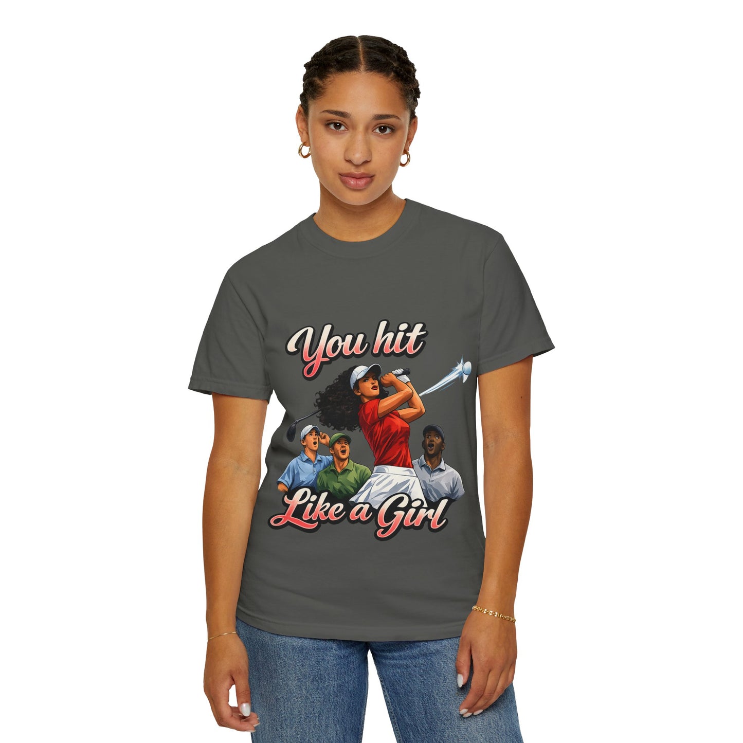 You Hit Like a Girl Golf T-Shirt