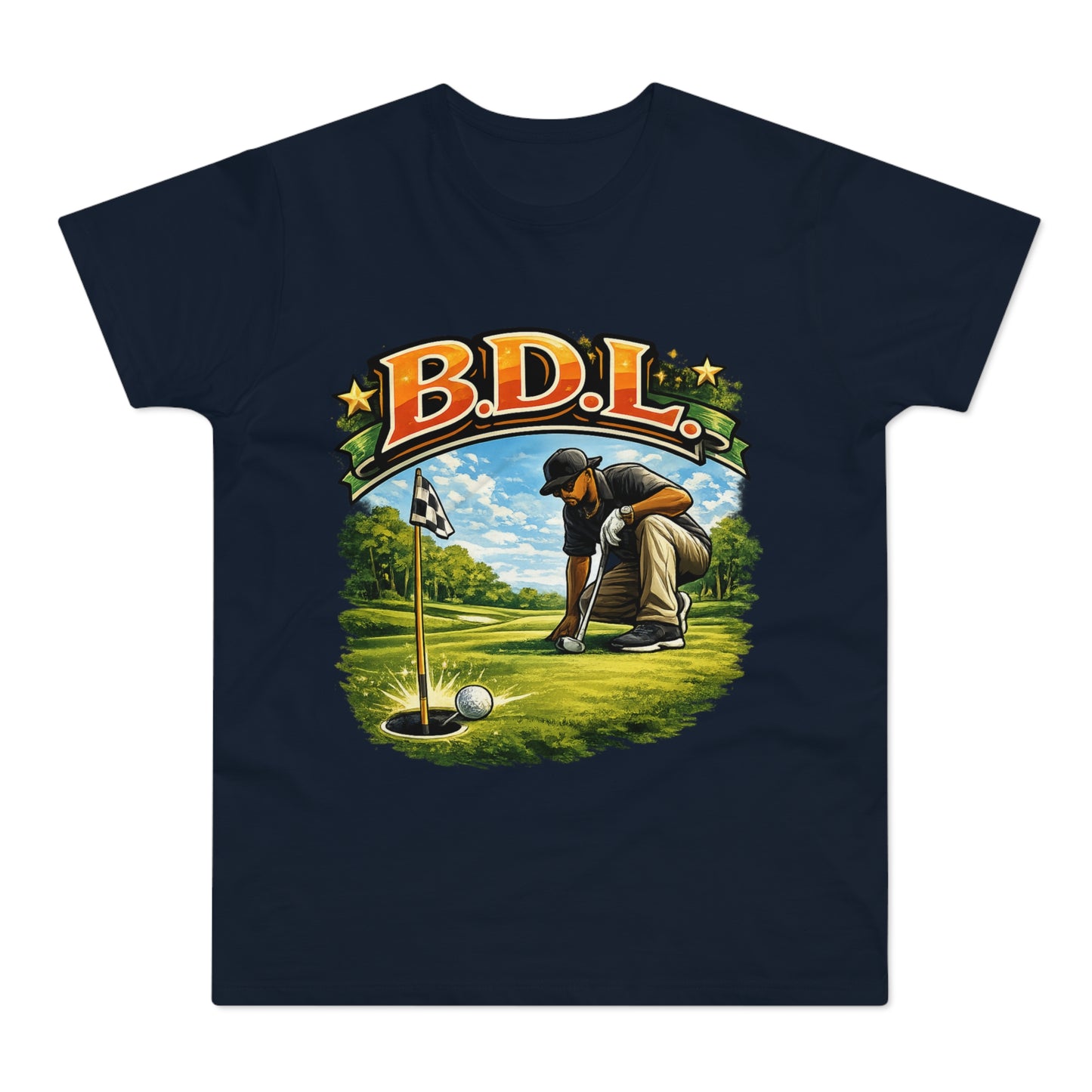 Golf Player Graphic T-Shirt — B.D.L. Vintage Golf Design